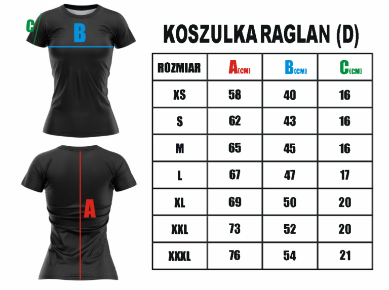 Koszulka damska FortisGO CZERWONA "SPORT-Raglan" - obrazek 2